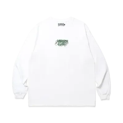 APHRODITEGANG Classic Logo L/S Tee White "Green"