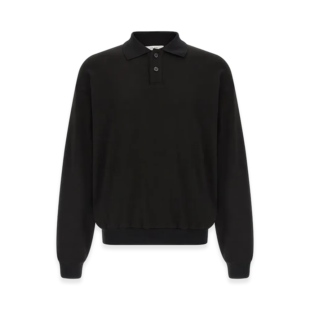 The Row 'Ry Top' Polo Shirt "Black"