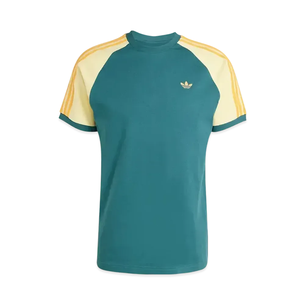 adidas Originals Cali Short Sleeve T-shirt "Tech Green/Almost Yellow/Hazy Orange"