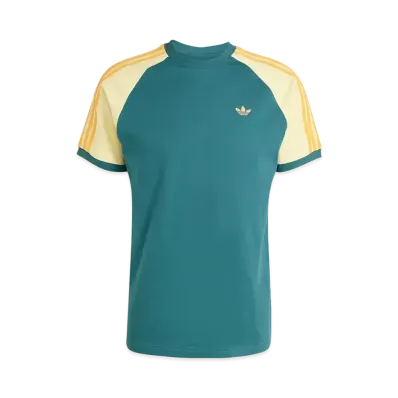 adidas Originals Cali Short Sleeve T-shirt "Tech Green/Almost Yellow/Hazy Orange"