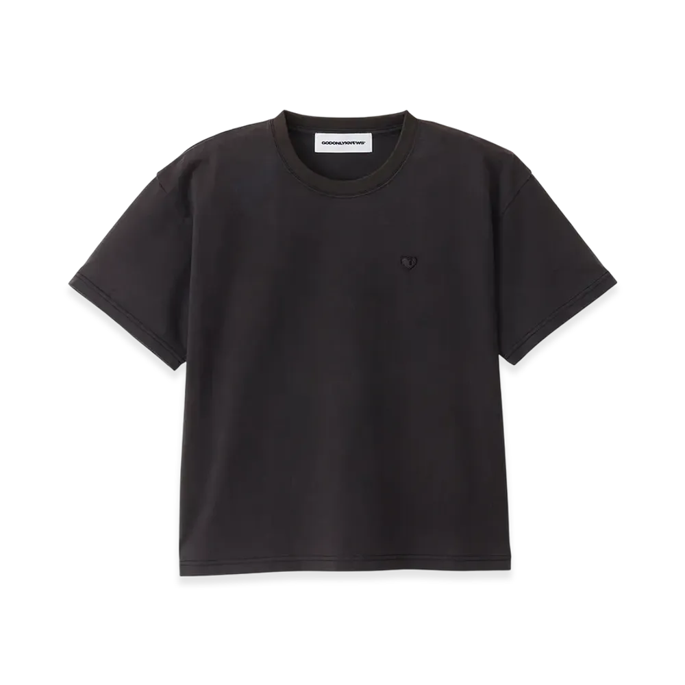 GOD ONLY KNOWS Back Logo Print T-Shirt "Faded Gray"