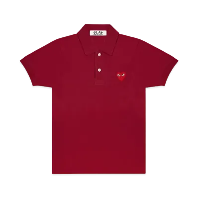 PLAY COMME des GARCONS Polo Shirt "Burgundy"