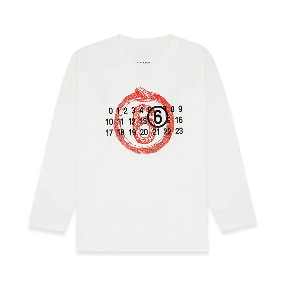 MM6 Maison Margiela Women's Year Of The Snake Long Sleeve "White"