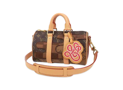 Louis Vuitton Keepall Bandouliere 25 Monogram Landscape Mini Boston Bag "Brown"