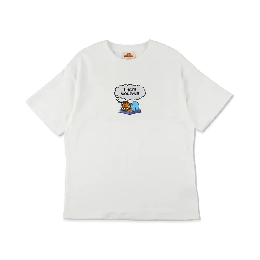 WIND AND SEA x GARFIELD S/S Tee (Hate Monday) "White"