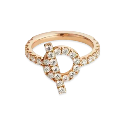 Hermes Finesse Ring "Pink Gold/Diamond"