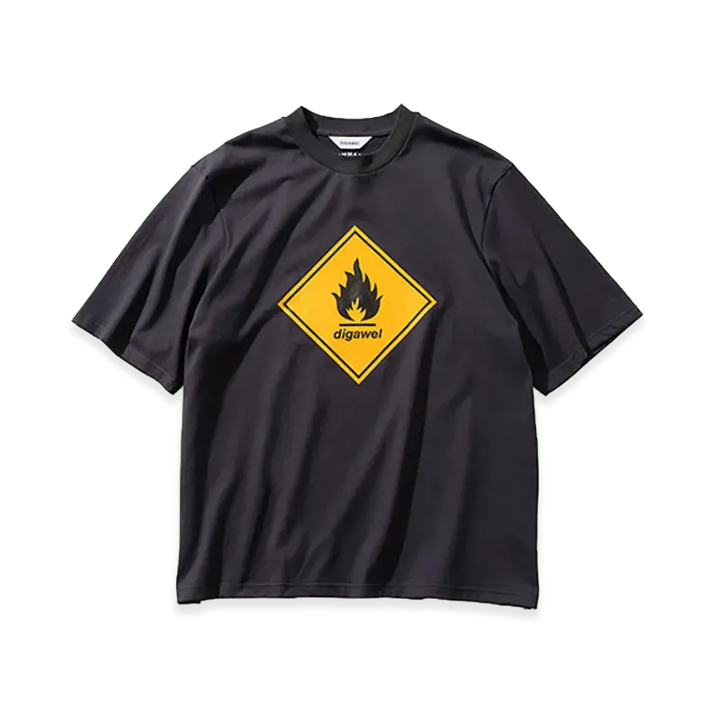 MIN-NANO x DIGAWEL T-shirt3 Lines Tee "Black"