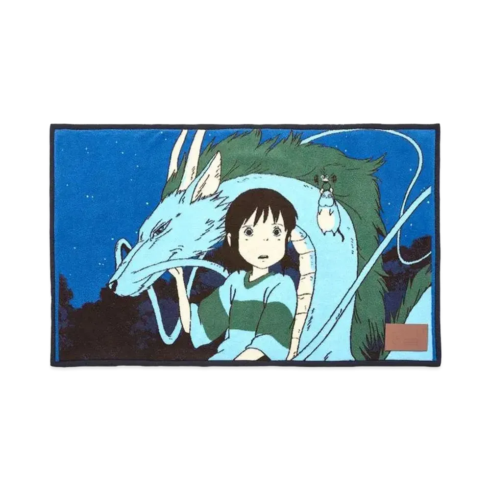 LOEWE x Spirited Away Haku Fleece Blanket "Blue/Multicolor"