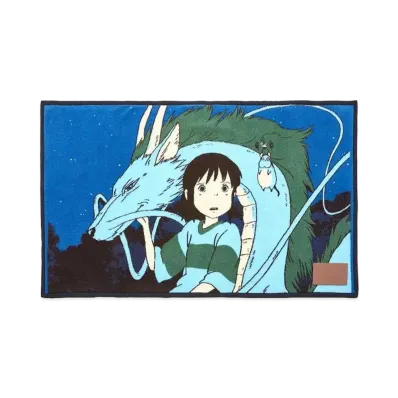 LOEWE x Spirited Away Haku Fleece Blanket "Blue/Multicolor"