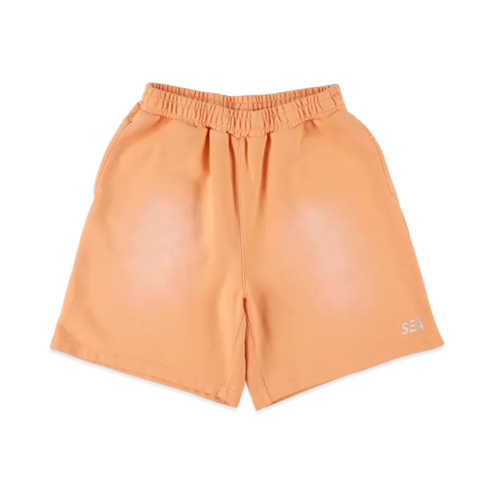 WIND AND SEA Sulfur Dyeing Logo Half Pants "Orange"
