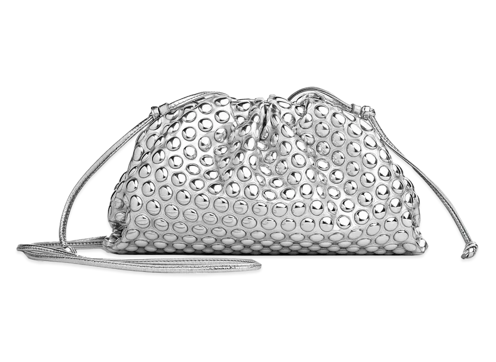 Bottega Veneta Mini Pouch "Silver"
