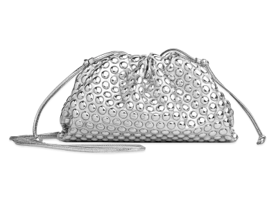 Bottega Veneta Mini Pouch "Silver"