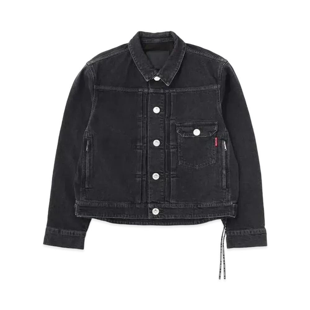 mastermind JAPAN Water Repellent Denim Trucker Jacket "Black"