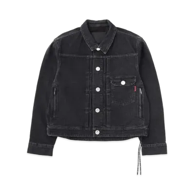mastermind JAPAN Water Repellent Denim Trucker Jacket "Black"