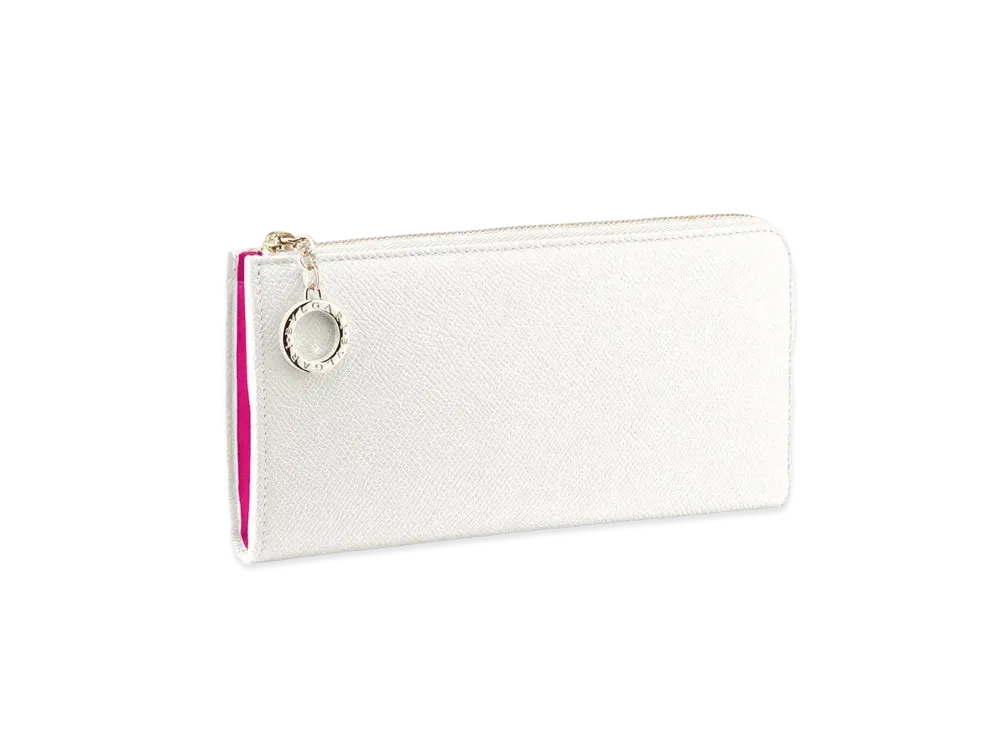 ブルガリ・ブルガリ ジップウォレット "ホワイト" 283438