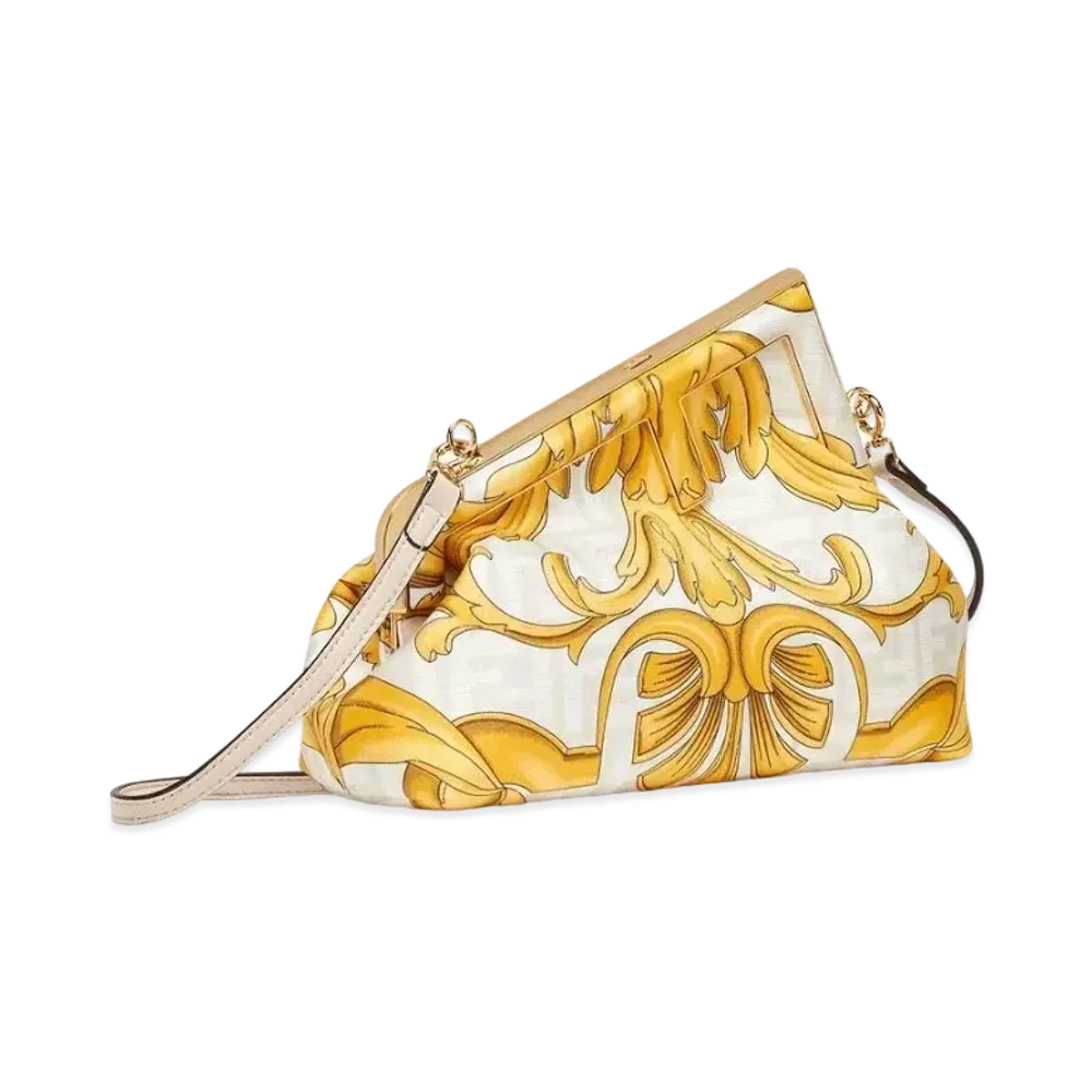 FENDI x Versace Fendace White Printed Silk Bag "White"