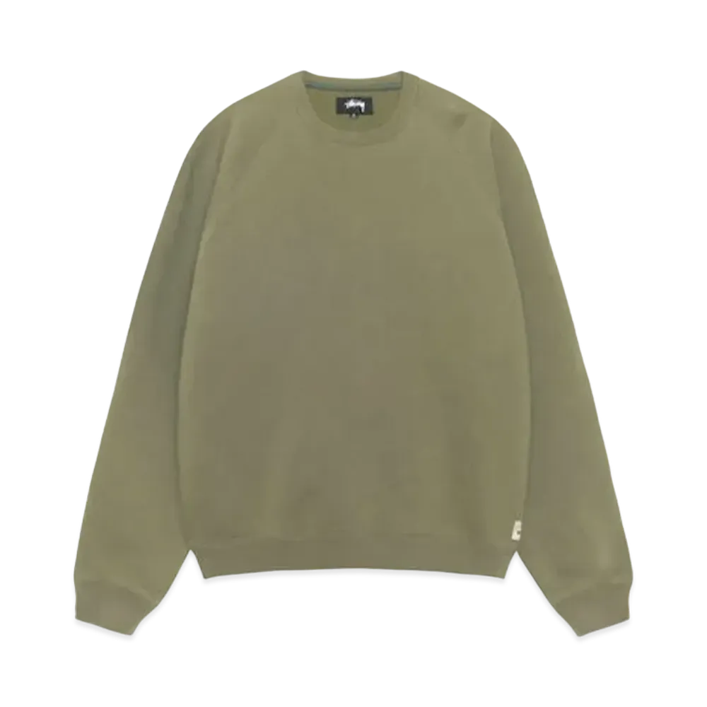 Stussy Fleece Raglan Crew "Olive"