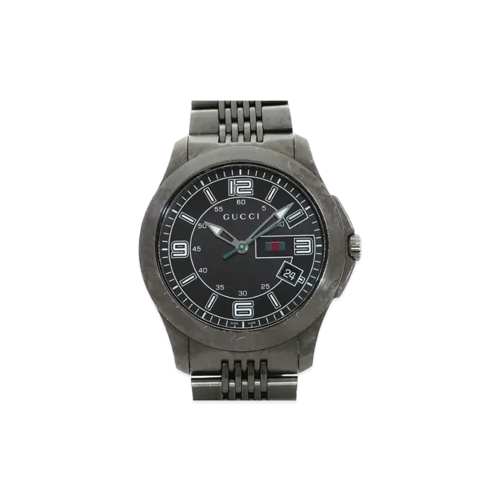 GUCCI G Timeless "Black/Stainless Steel"