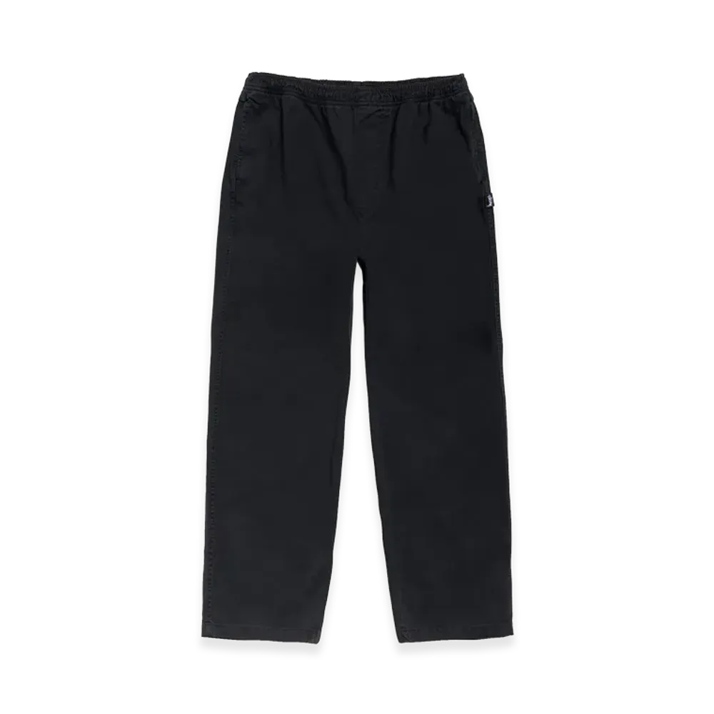 Stussy Beach Pant Cotton Twill "Black"