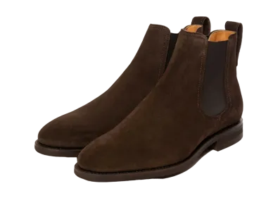 Berwick Side Gore Boots HO219 Suede "Dark Brown" 376GOVIDB Slim