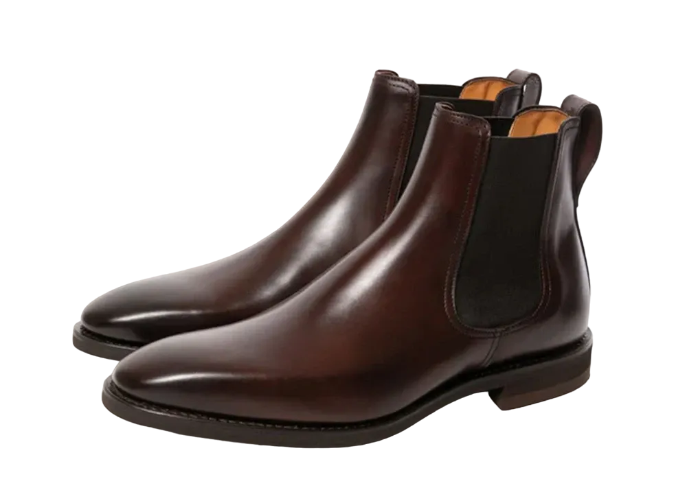 Berwick Side Gore Boots HO219 Smooth "Dark Brown" 376LAVIDB Slim