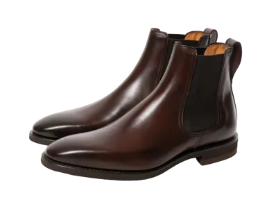 Berwick Side Gore Boots HO219 Smooth "Dark Brown" 376LAVIDB Slim