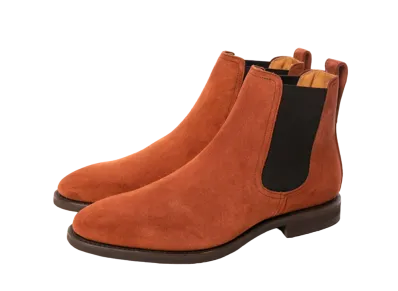 Berwick Side Gore Boots HO219 Suede "Orange" 376SBVIOR Slim
