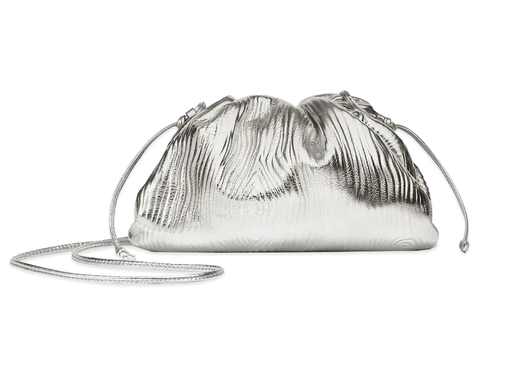 Bottega Veneta Mini Pouch "Silver"