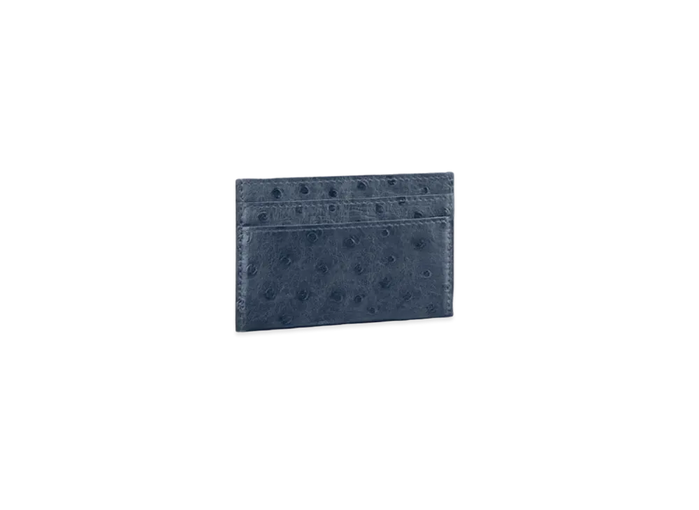 Louis Vuitton Porte Double Card Holder Ostrich