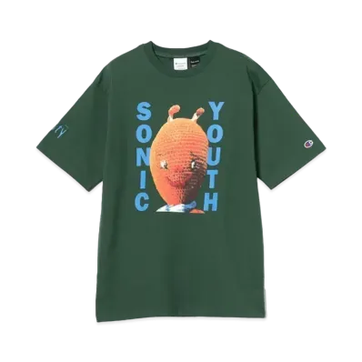 Champion for BEAMS x SONIC YOUTH / Print T-shirt #2 "Green"
