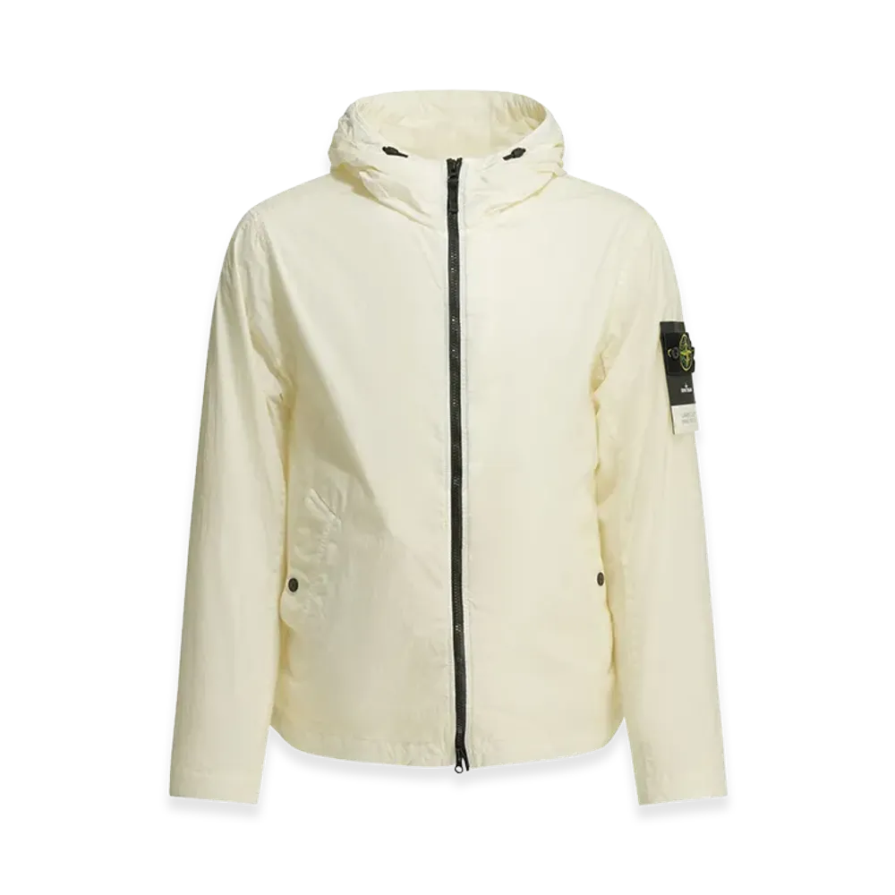 Stone Island Crinkle Reps NY Windbreaker Jacket "White"