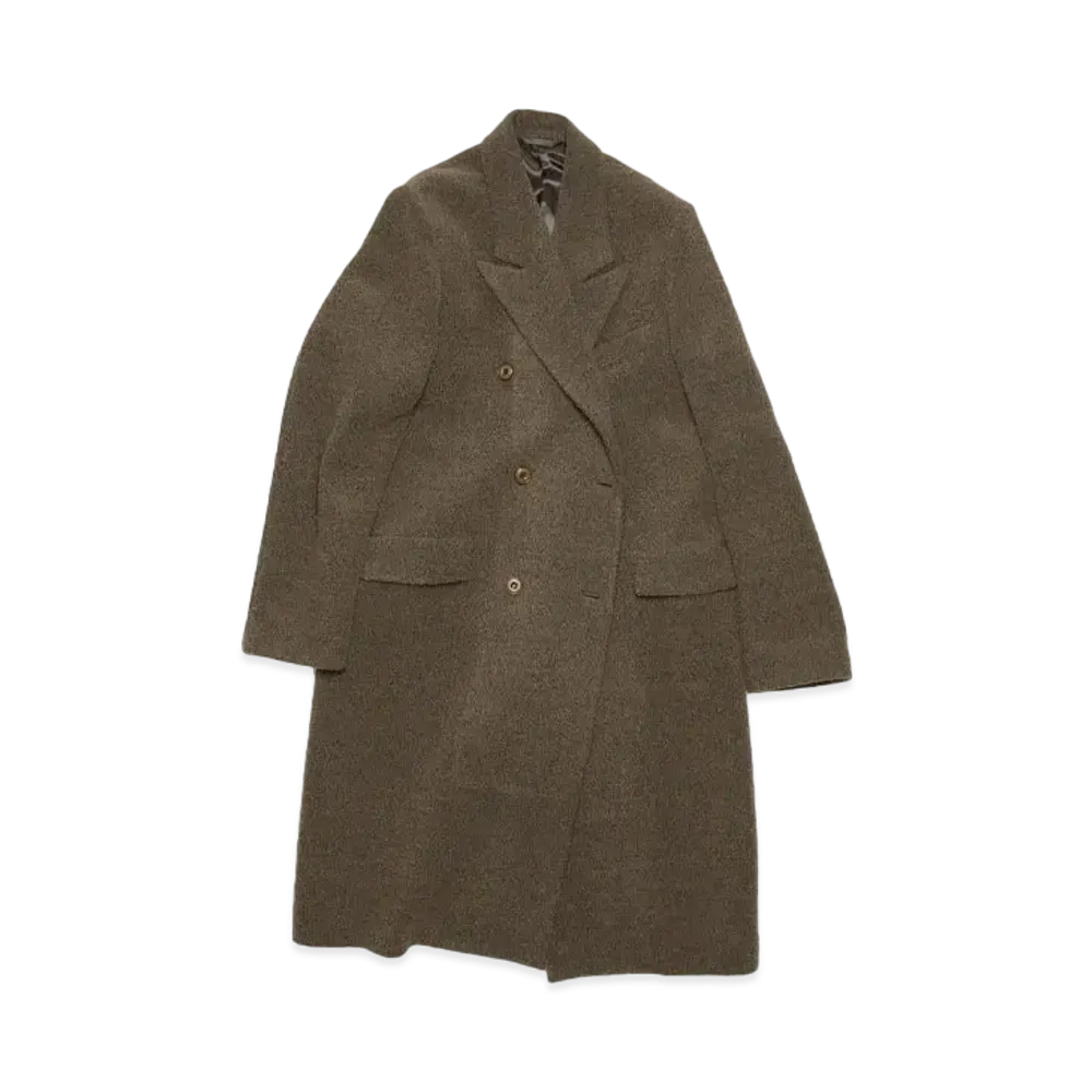 Acne Studios Double-Breasted Wool Coat "Taupe Gray"