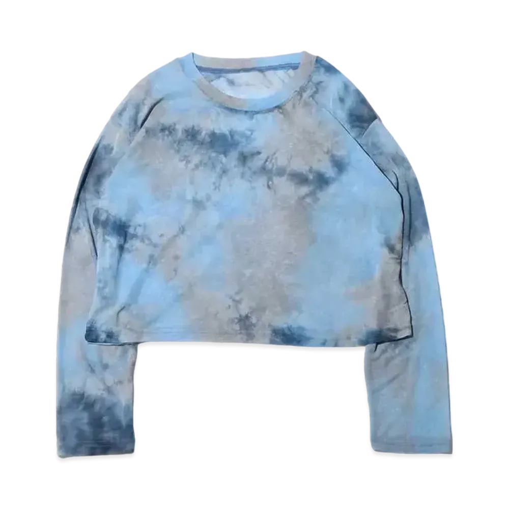atmos pink Tie-Dye Organdy Tops "Blue"