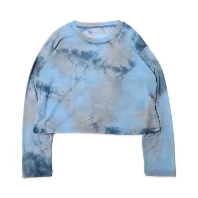 atmos pink Tie-Dye Organdy Tops "Blue"