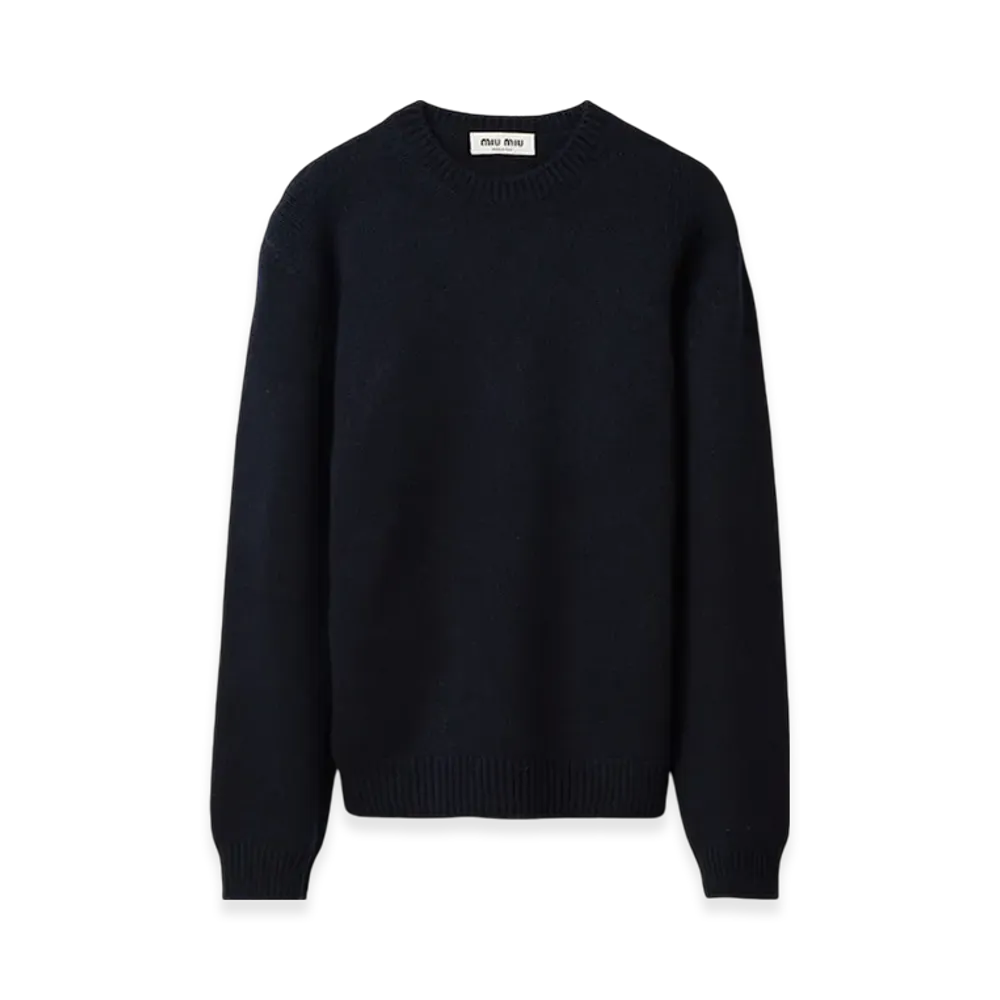 MIU MIU Women's Cashmere Sweater "Navy"