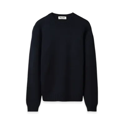 MIU MIU Women's Cashmere Sweater "Navy"