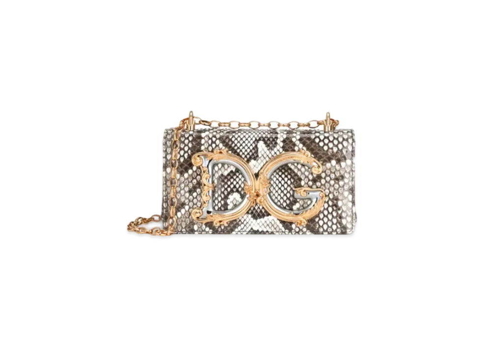 Dolce&Gabbana DG Girls Phone Bag Pythonskin "Multicolor"