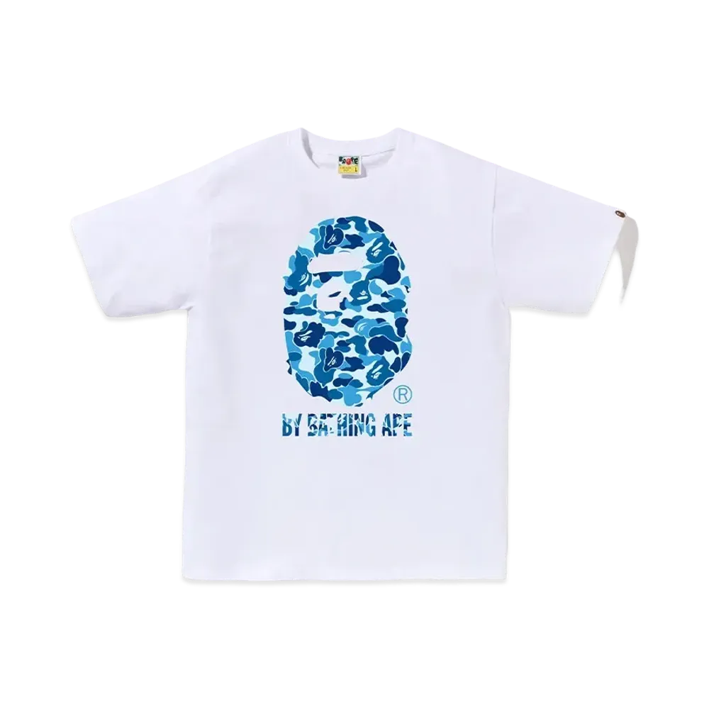 A BATHING APE ABC Camo By Bathing Ape Tee "White/Blue"