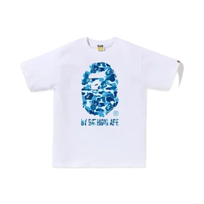 A BATHING APE ABC Camo By Bathing Ape Tee "White/Blue"