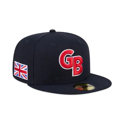 NEW ERA Great Britain Baseball 2026WBC World Baseball Classic 59Fifty Fitted Hat "Navy"