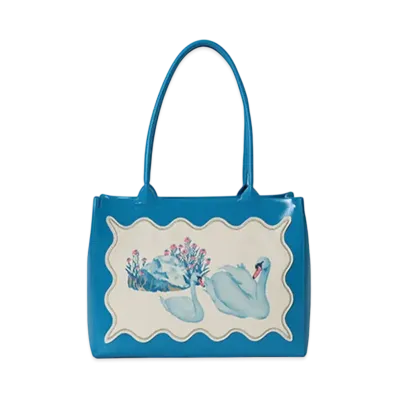 BEAMS COUTURE x RURU MARY'S Flower Tigre Bag "Blue"