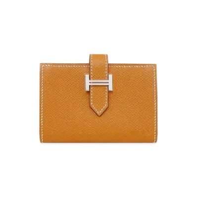Hermes Bearn Mini Veau Epsom "Gold/Silver"