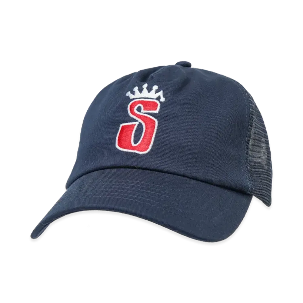 Stussy Trucker S Crown Snapback "Navy" 1311170