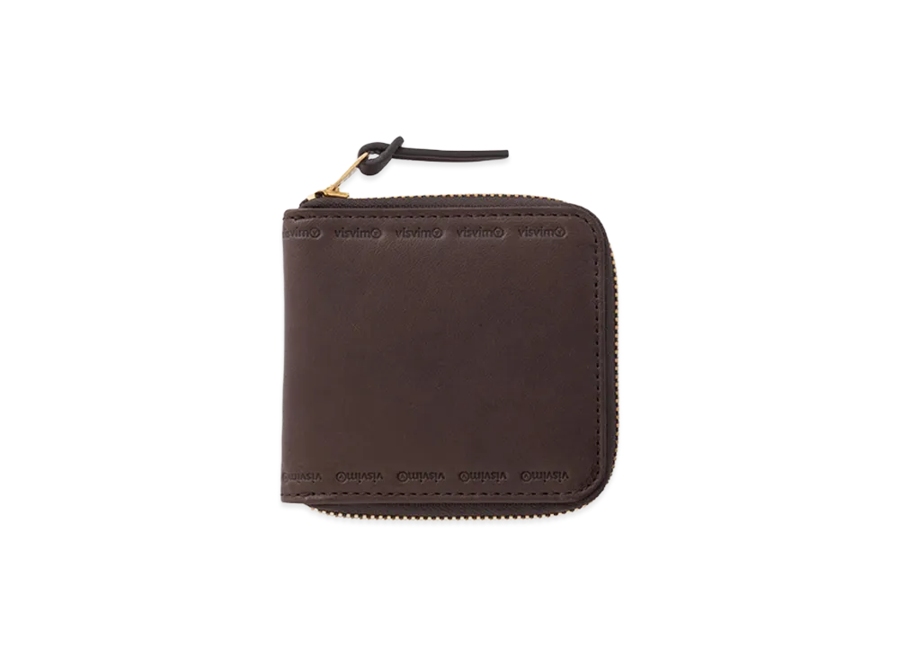 visvim Leather Bi-Fold "DK.Brown"