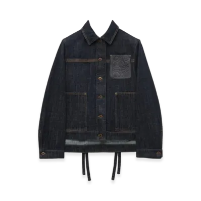 LOEWE Women's Workwear Jacket in Denim "Indigo Blue"