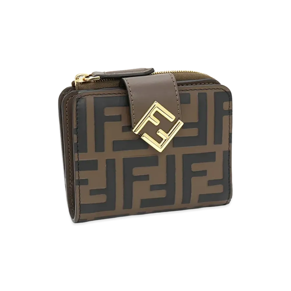 FENDI Women's FF Diamond Small Wallet "Maya/Nero"
