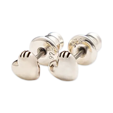 HUMAN MADE Heart Silver Earrings "Silver" HM29GD069