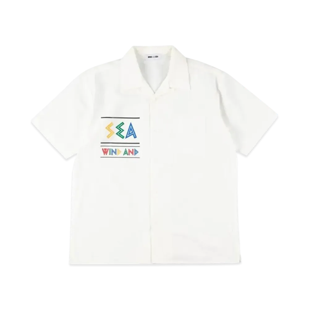 WIND AND SEA Zulu-Tongue S/S Open Collar Shirt "White"