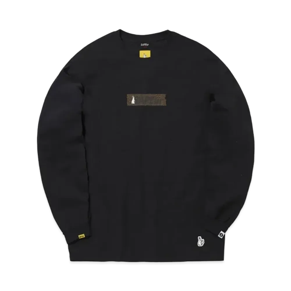 SAPEur Collaboration with #FR2 CHOCOLATE HEAD Longsleeve T-shirt "Black"