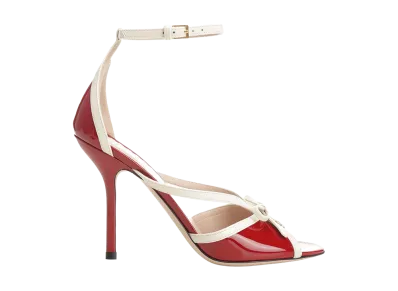 Valentino Garavani Women's Bepointy Patent Leather Sandal "Red"